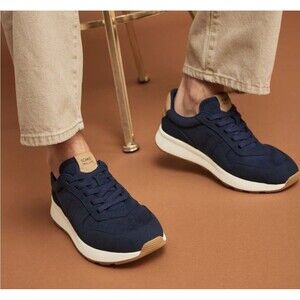 Toms Sneakers Mens 14 Navy TRVL Lite Retro Runner Casual